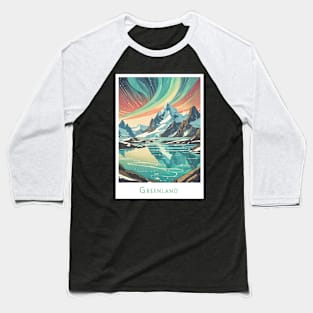 Travel Retro Vintage - Enchanted Greenland Baseball T-Shirt